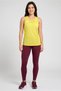 Women Sportswear Fit Sleeveless Training Tank Top, Yellow - 2