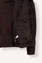 Oversized Shirt Collar, Stitched Detail, Zippered, Lined Coat H1724Ax26Au - 3