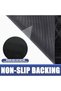 Tresel Rectangular Carpet Polypropylene and Rubber Black Mop Machine Made Waterproof and Non-Slip - 4