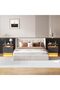 طاولة سرير ذكية مع محطة شحن وإضاءة LED لغرفة النوم - 7