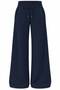 Women's Wing Stone-Printed Curved-Hem Fleece-Lined Wide-Leg Sweatpants - 2