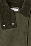 Women's Suede Winter Jacket with Fur-Lined, Belted Design - 6