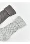 Quality Pieces from Çelebi Store Embroidered Women's Knitwear Socks 2-Piece - 3