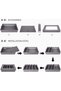 Suiokvei Tableware Storage Box Silverware Storage Box Tableware Box with Lid - 3