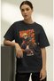 Unisex Oversized Naruto Uzumaki Naruto Shippuden Anime Character Premium T-Shirt with Front Print - 2