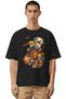 Unisex Oversized Naruto Uzumaki Anime Character Pre-Printed Premium T-Shirt