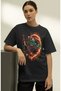 Unisex Oversized Tanjiro Kamado "Demon Slayer" Anime Character Pre-Printed Premium T-Shirt