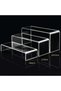 Forest Home SMARTPOINTS Acrylic Display Risers, Clear Rectangle Stands Shelf for Display 6pcs