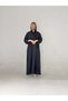 Washed Silk Abaya with Washed Crepe - 6