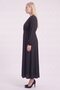 Detailed Jacquard Dress, Black - 3