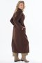 Coffee-Colored Belted Wool Coat - 4
