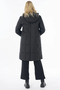 Goose Feather Padded Hooded Coat Black - 5