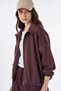 Relaxed-Fit Skirt Suit in Burgundy - 6