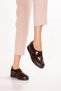 Genuine Leather Women's Anatomical, Comfortable, Lightweight Casual Shoes, Item No. 27006, Coffee Croco - 6