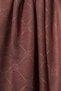 Monogram Patterned Cotton Shawl, Dark Brown - 2