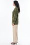 Embossed-Pattern Knit Tunic, Green - 4