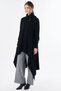 Asymmetrical Cut Knitwear Tunic Black - 4