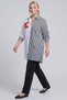 100% Cotton Printed Tunic with Detailed Design, Navy Blue