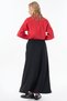 High-Waisted Suede Skirt, Black - 4