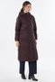 Hooded Jacket with Padded Goose Down, Brown - 5