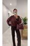 Motre Striped Coffee Sweater - 3