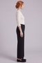Çima Stitched Suede Pants, Black - 5