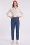 Blue Denim Pants with a Detailed Wash