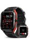 Rugged Smart Watch for Men, 3ATM Waterproof Fitness Tracker with Blood Pressure/Blood Oxygen Monitor Activity Tracker, 1.69" Fitness Watch with Heart Rate Sleep Monitor for iPhone Android