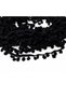 Black Ribbon Pom-Pom, 22.5 Meters, 1.1 cm, for Edge Embellishment, Decoration, Sewing, and Hobbies - 3