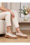 D26KA 605 Cream Genuine Leather Women's Shoes - 4