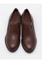 D26KA 3135 Coffee-Colored Genuine Leather Women's Heeled Shoes - 8