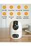 10MP Dual Camera for Home with Dual Band Wi-Fi/One-touch Call Button/Human Pet Detection/Night Vision/Work w/Alexa, Ranger 2C Dual Lens 3K+3K Surveillance Indoor Camera - 2