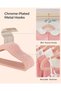 100-Pack Pink Velvet Clothes Hangers – Heavy-Duty Non-Slip Hangers for Coats, Suits, Jackets and Pants - 6