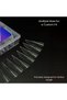 Global Fashion Nail Extension Tips - 120 Pcs, 12 Sizes, Ultra Long, Crystal Clear, C-Curve, Strong & Flexible, Reusable Dual Forms for Poly Gel & Builder Gel with Storage Box (Stiletto, Clear) - 2