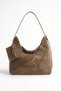 GRANDY Mink Suede Genuine Leather Women's Shoulder Bag - 4