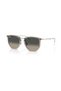 Rb 4451 680271 53 Unisex Geometric Transparent Grey Combined Bone Sunglasses