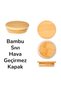 6-Piece Glass Breakfast Set & Storage Container - Leak-Proof Silicone-Lined Bamboo Lid, 365 mL - 3
