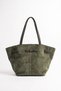 CELONA Green Genuine Suede Leather Women's Shoulder Bag - 3