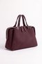 1206 Burgundy Suede Women's Shoulder Bag - 4