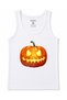 Halloween Glowing Jack-o'-Lantern – Scary Pumpkin Face Graphic Cotton Tank Top