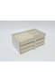Three-Tiered Jewelry and Cosmetics Organizer with Drawers, Cream - 5