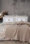 Sahara Beige Single-Size Duvet Cover Set with Blanket