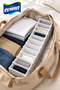 Small 11-Compartment Accordion Drawer Organizer – Sock and Underwear Organizer 11 × 41 × 12 cm - 2