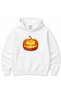 Halloween Glowing Jack-o'-Lantern – Scary Pumpkin Face Graphic Cotton Hoodie