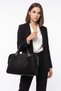 1206 Black Suede Women's Shoulder Bag