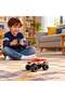 1:64 Scale Mini RC Monster Truck Toy, 2.4GHz Remote Control Off Road Pickup Racing Car with Big Wheels, Orange and White Mini Rally Truck with Transparent Storage Case, Kids Toy Age 6+ - 3