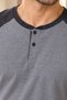 Cotton Polo Collar Long-Sleeve Men's Pajama Set A600 - 4