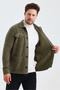 Men’s Polo Collar Long-Sleeve Cardigan - 6