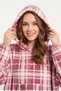 MBEY Pink Checked Wellsoft Wearable Blanket with Hood - Unisex Cozy TV Blanket, 1 PIECE - ONE SIZE - 4