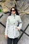 High Collar Belted Short Lined Cashmere Coat Sun613